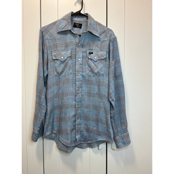 VINTAGE Montgomery Ward Western Pearl Snap Shirt - Picture 7 of 11